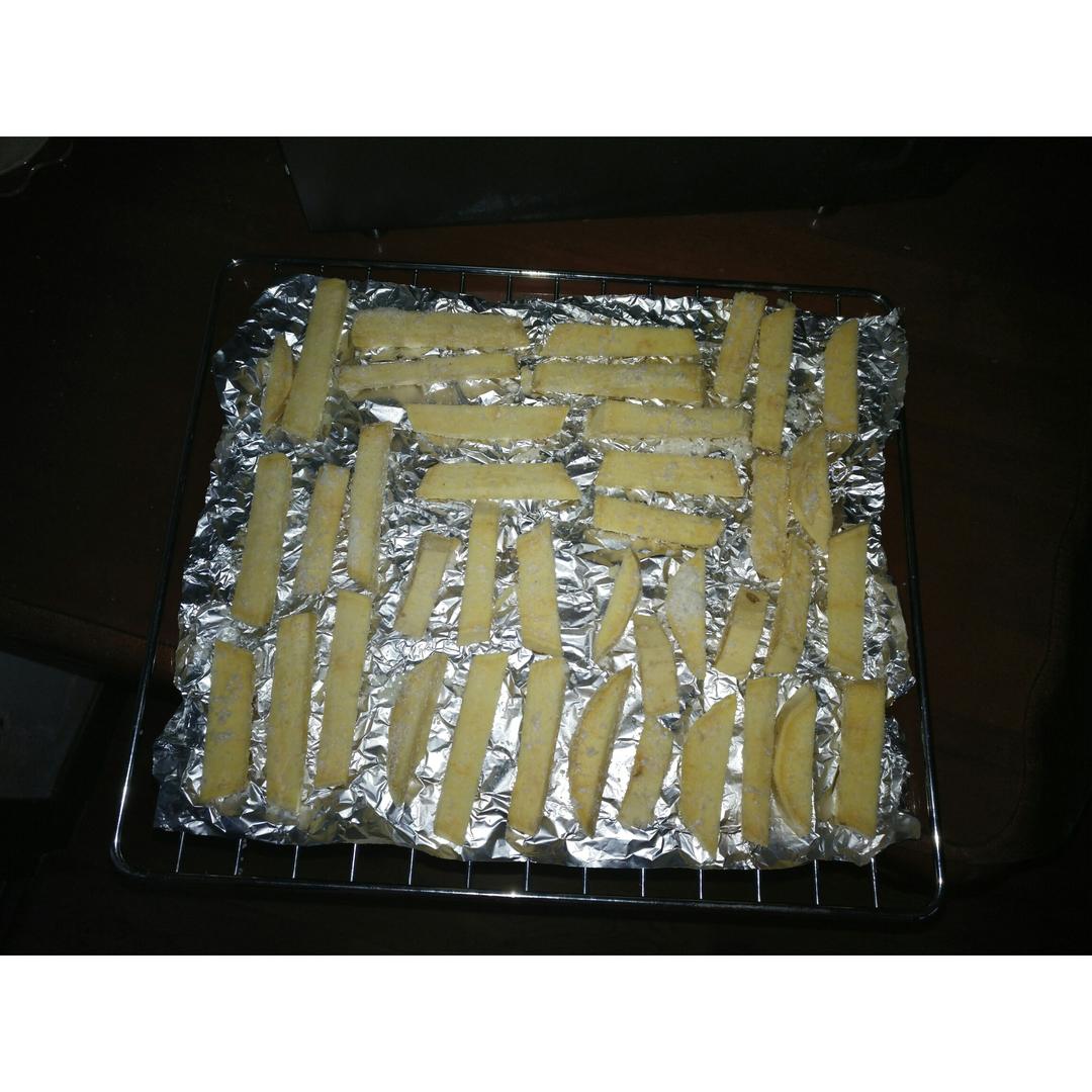 椰蓉烤红薯条（健康夜宵）