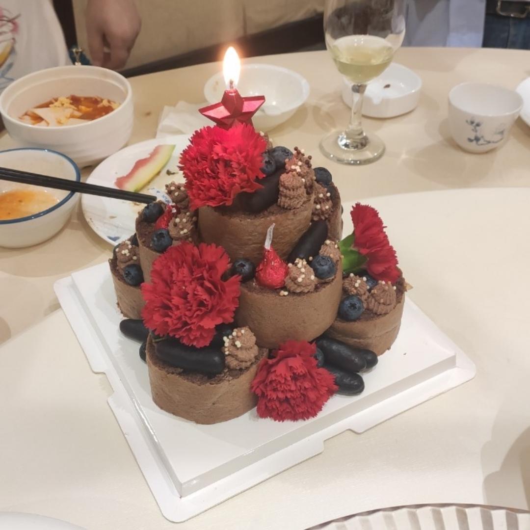 堆起来的蛋糕塔⁉️叠叠乐青提乳酪蛋糕🎂超乖