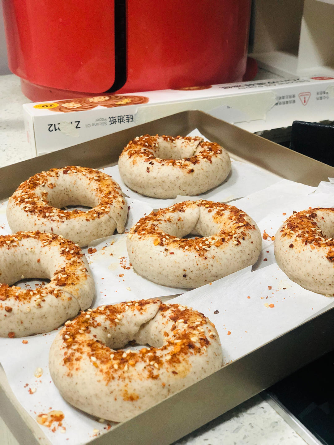 🥯全麦麻辣香肠贝果｜快手易做｜无需手套膜｜无需长时间发酵