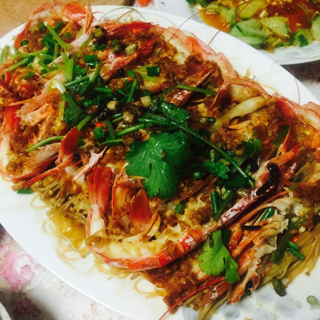 蒜蓉蒸阿根廷红虾