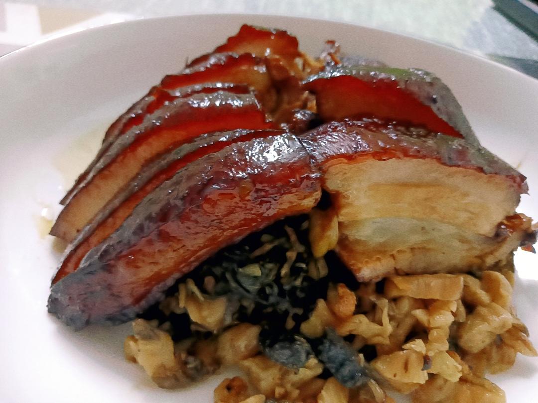 不用油炸更健康的梅菜扣肉