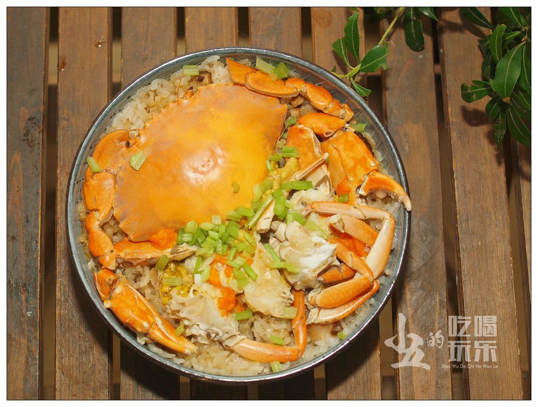 香气扑鼻的螃蟹糯米饭的做法