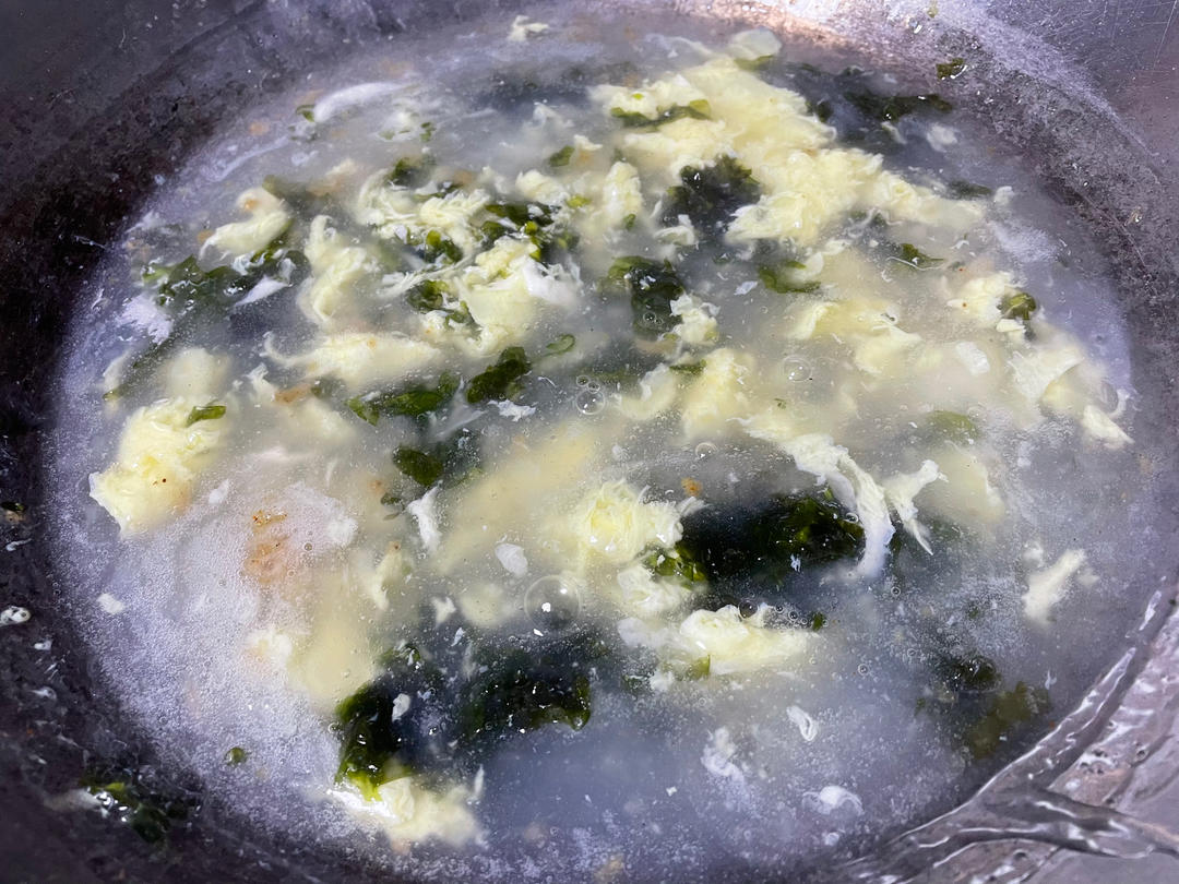 5分钟做成紫菜蛋花汤