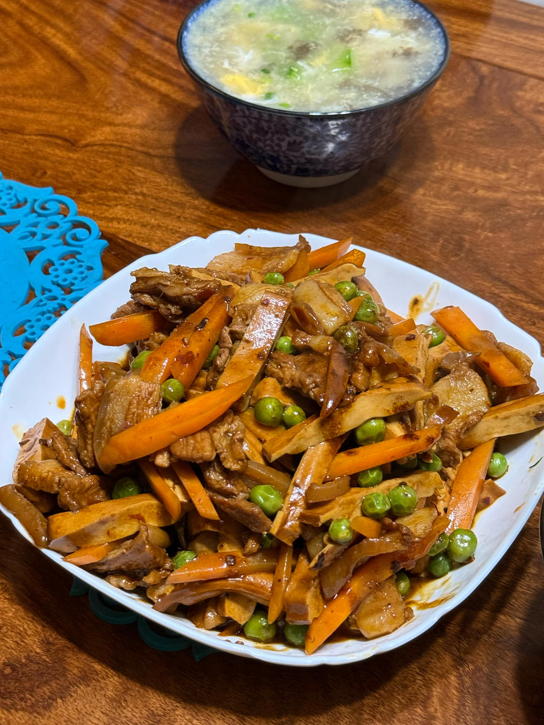 香干焖五花肉