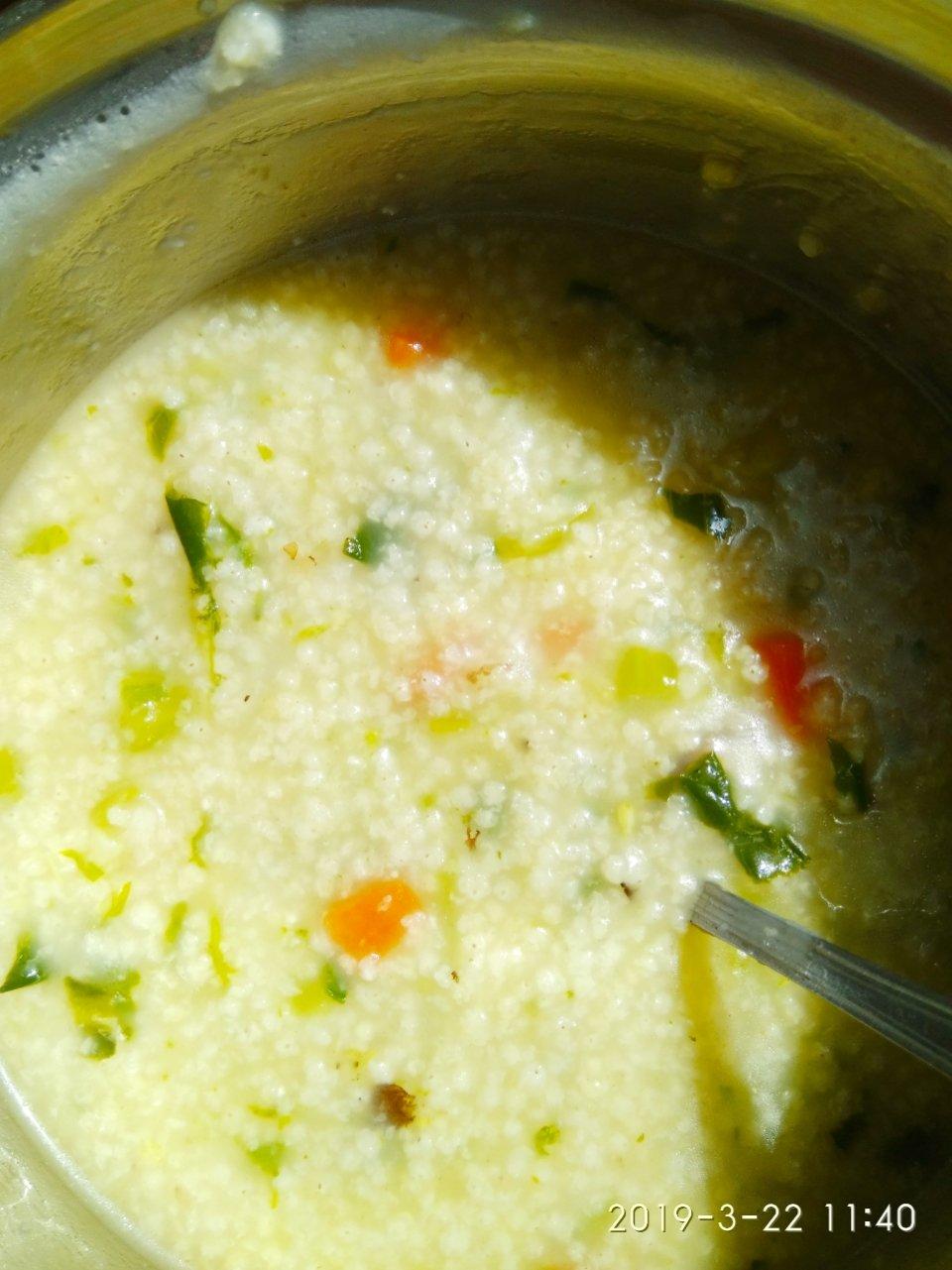香菇油菜粥