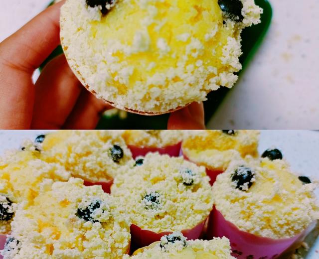 酥粒蓝莓麦芬蛋糕的做法