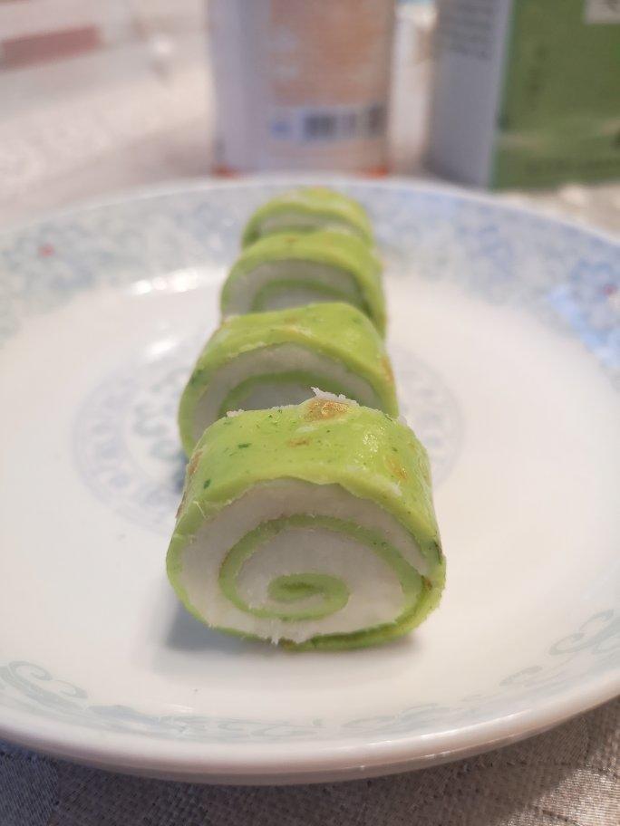 翡翠山药泥卷饼
