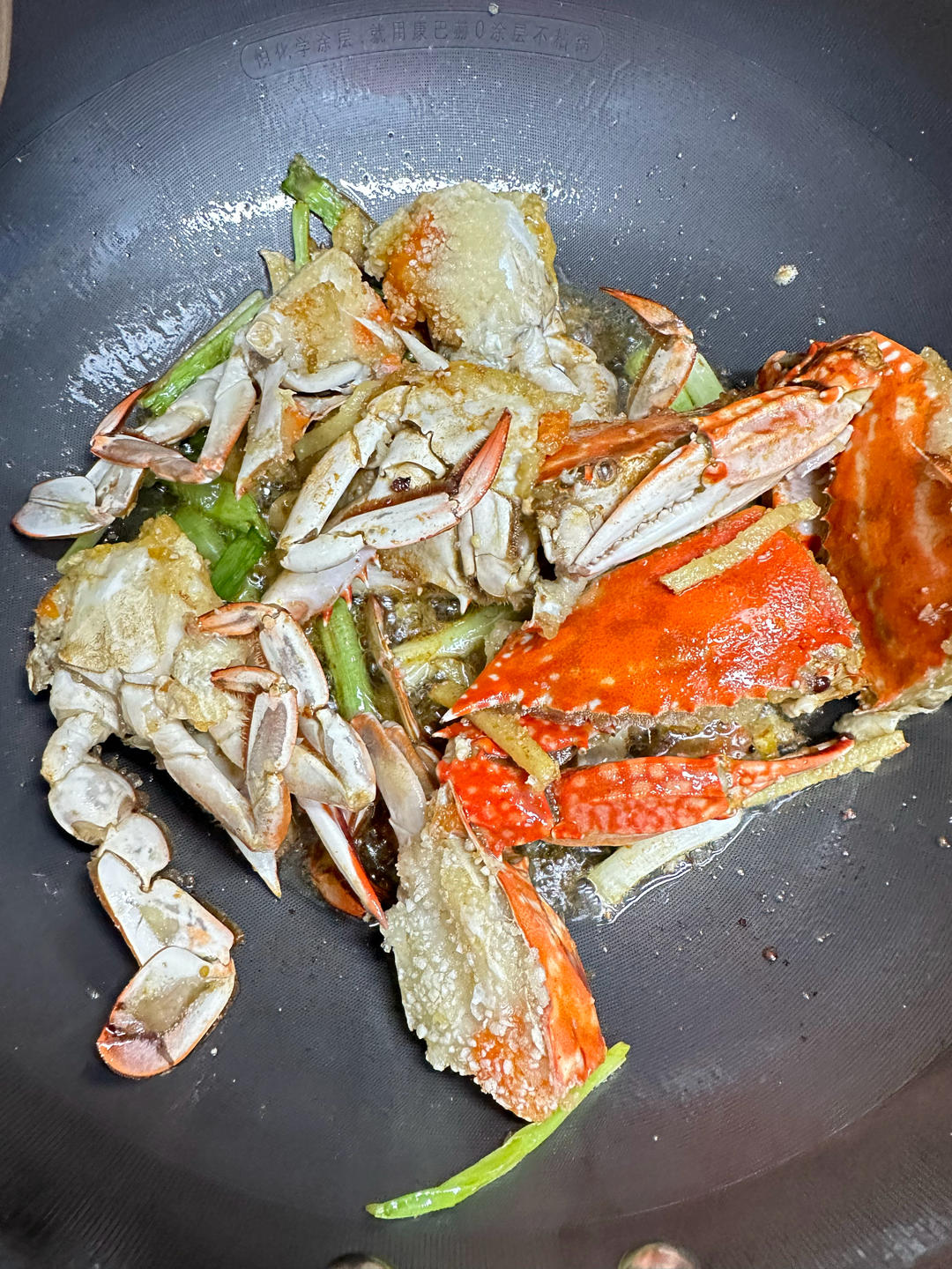 葱姜炒梭子蟹（very easy）