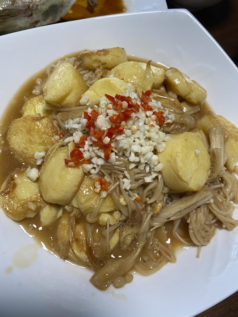 超级下饭菜--金针菇日本豆腐