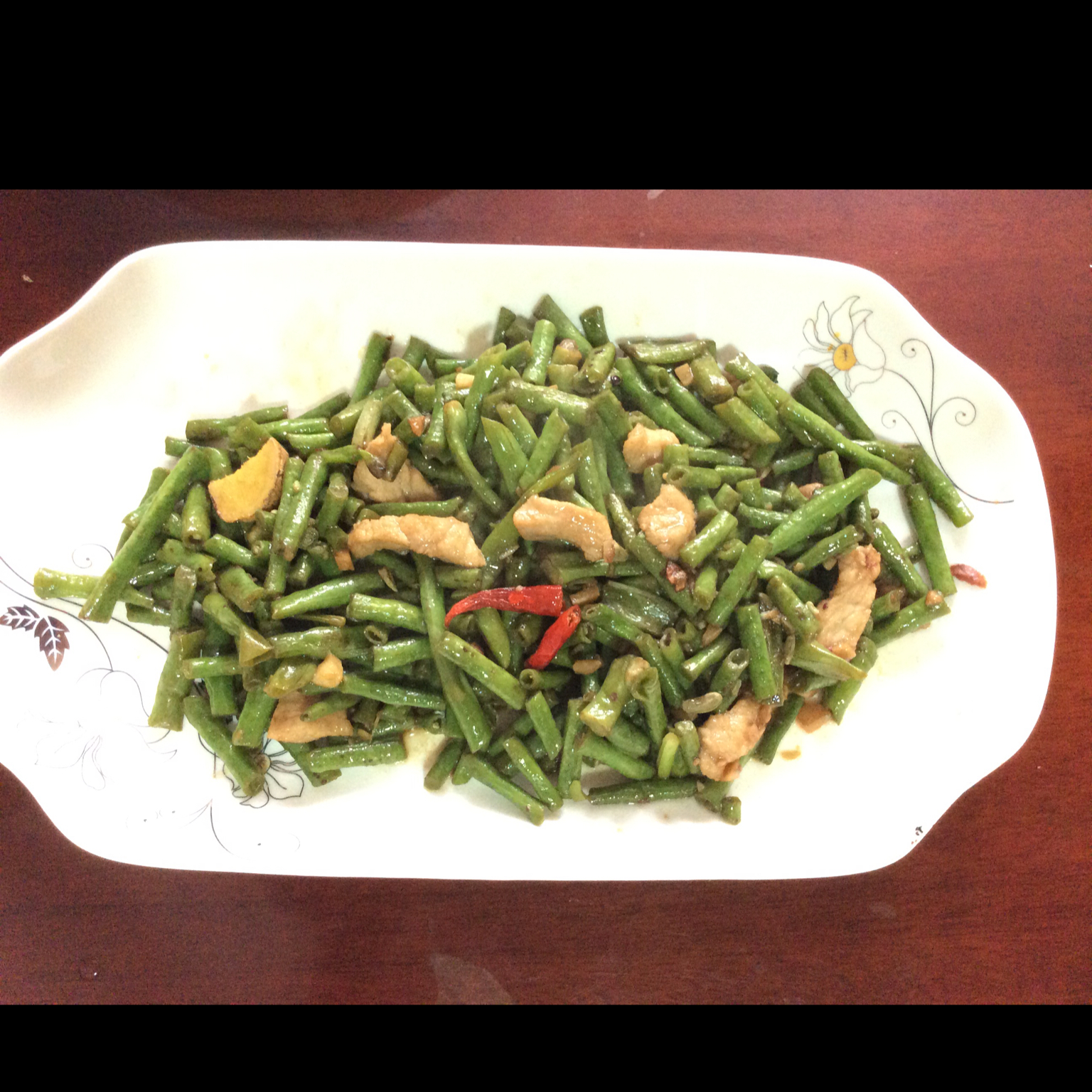 蒜蓉豇豆～～素菜也可以很美味！