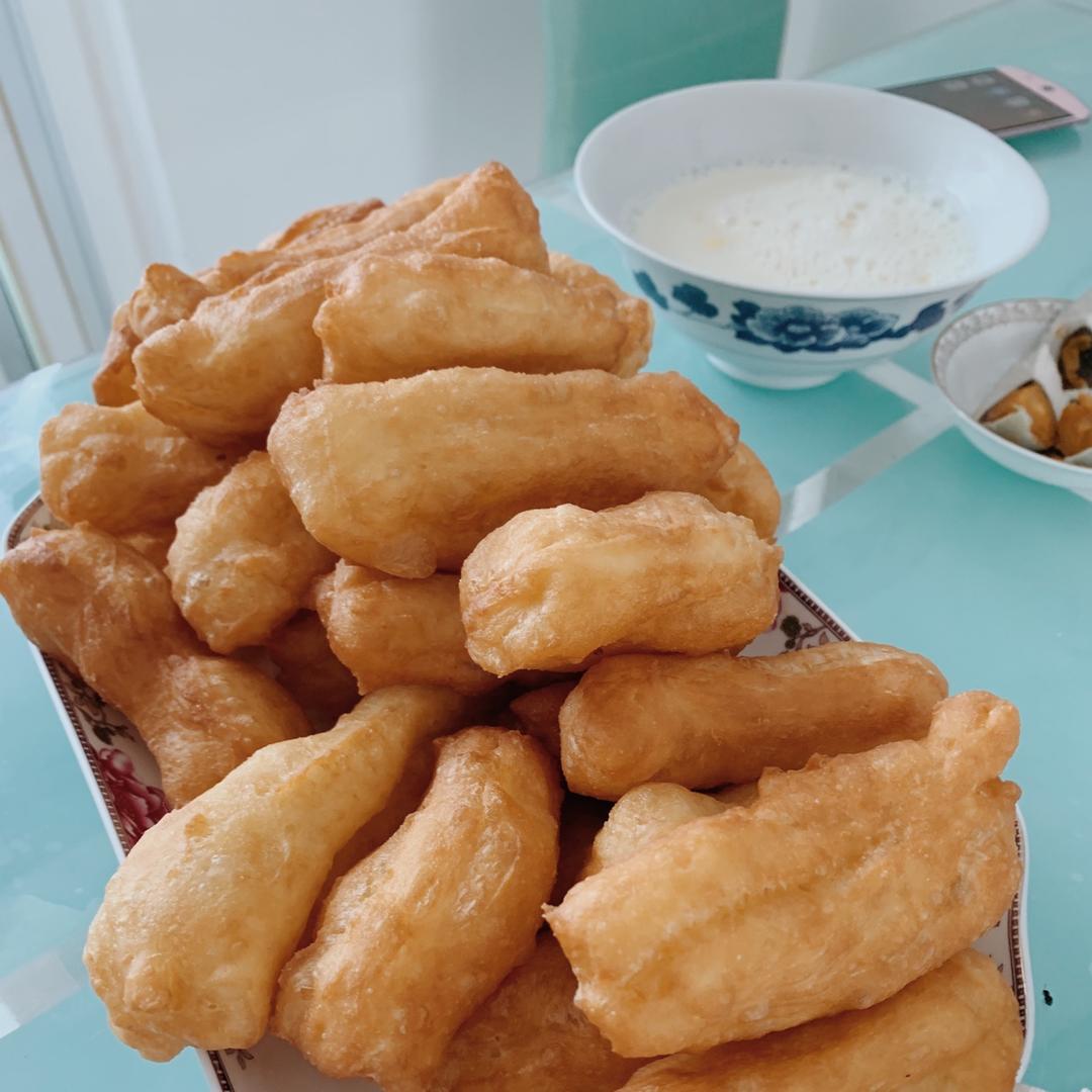 自制无泡打粉油条