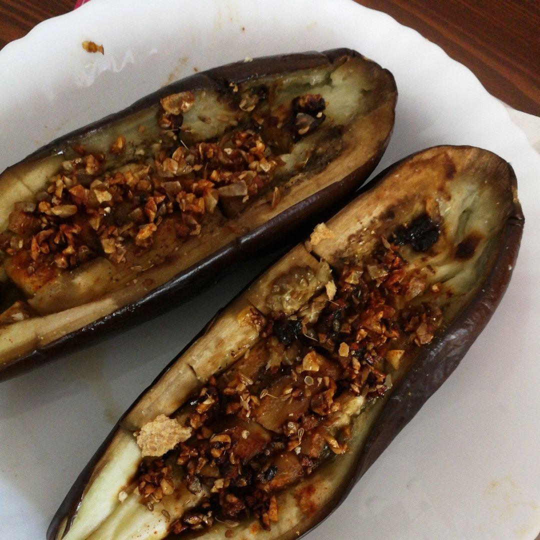 【微波炉烤茄子】