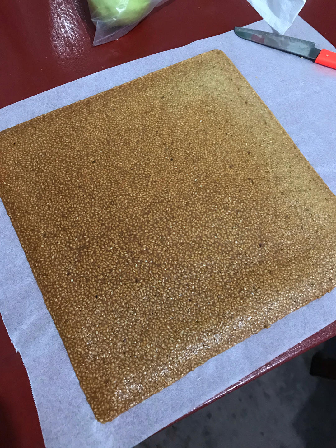 芝麻薄脆饼干，一步操作，超级简单