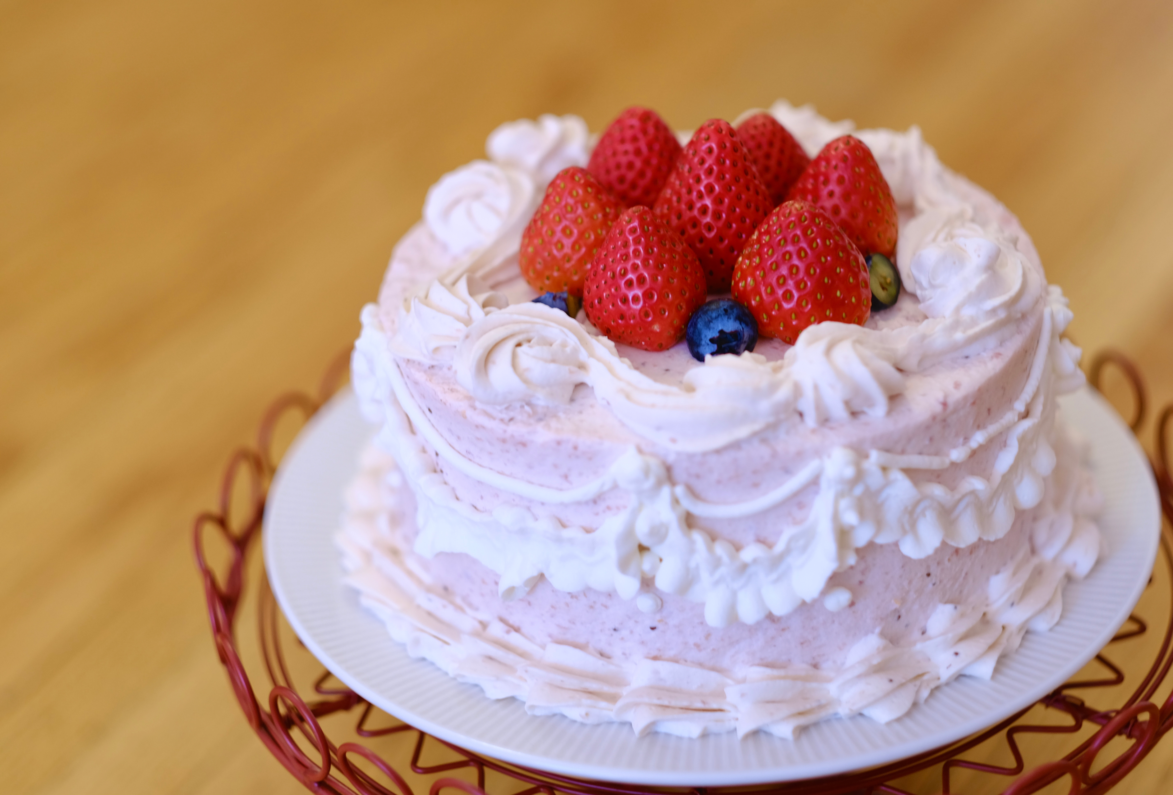 复古风の奶油裱花蛋糕