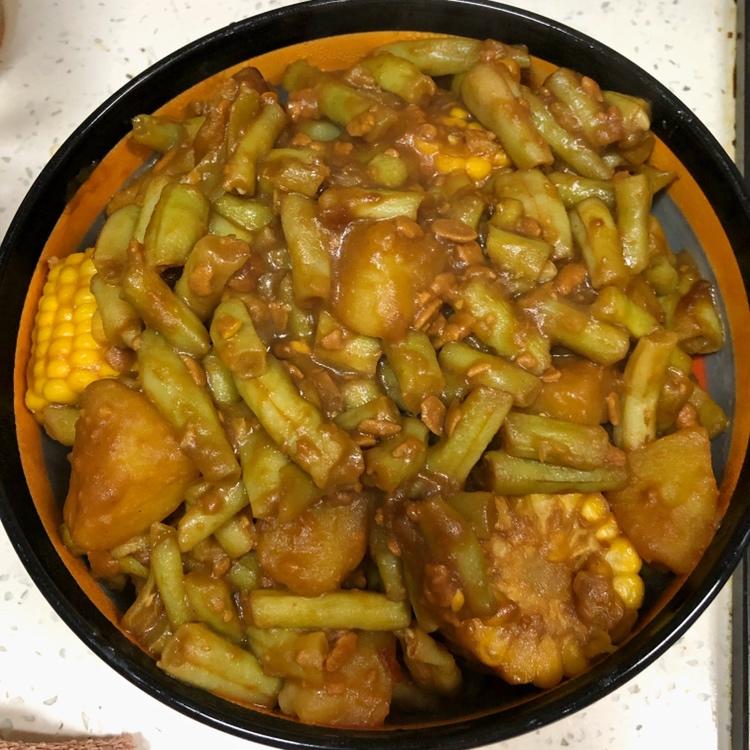 土豆炖豆角