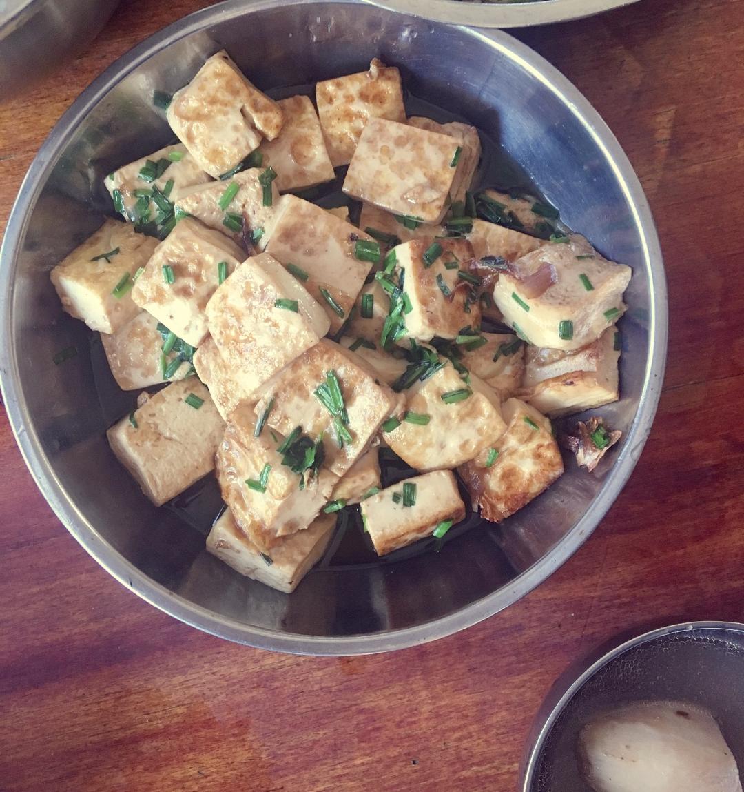 韭菜炒豆腐