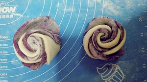 【减脂餐】紫薯玫瑰花馒头，高颜值还简单的健康美味低卡主食的做法 步骤8