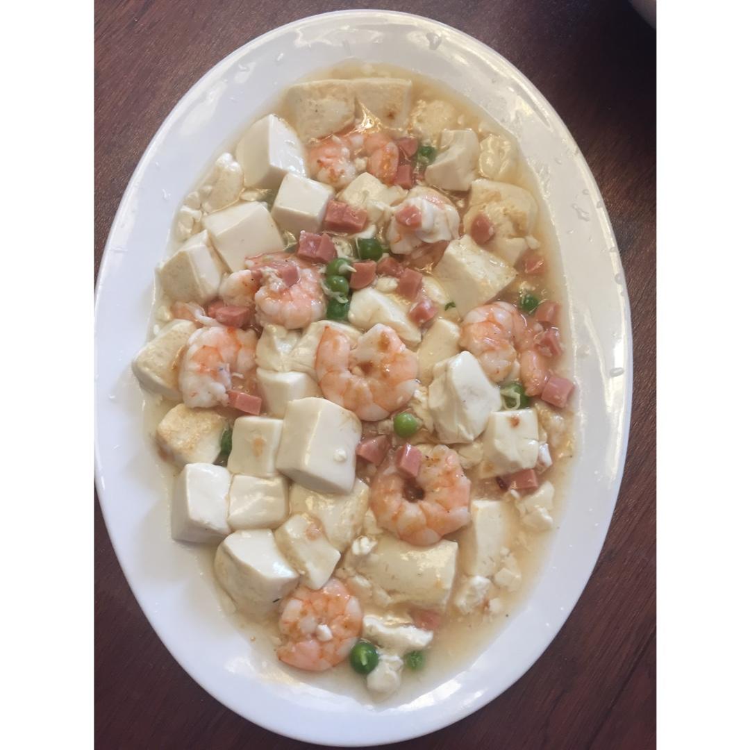 虾仁豆腐煲