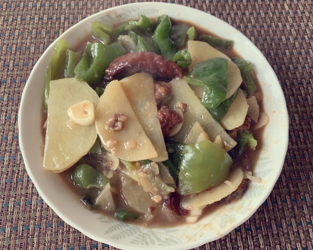 扣肉尖椒土豆片🥔