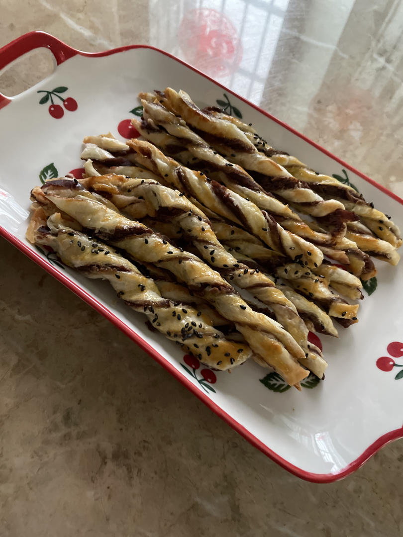 手抓饼遇上红豆沙