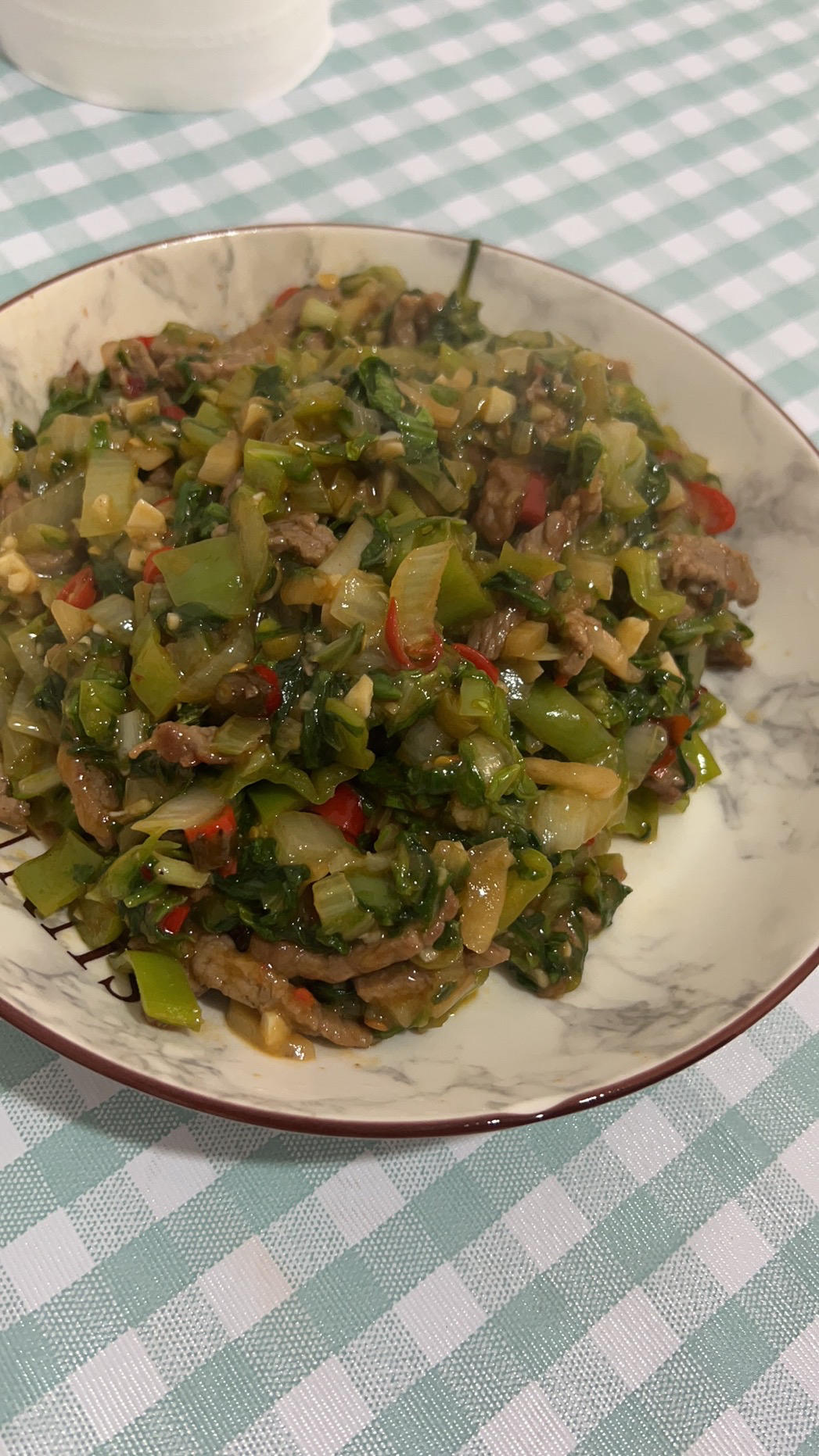 青菜牛肉