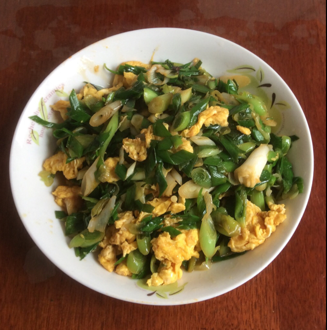 鸡蛋炒青蒜