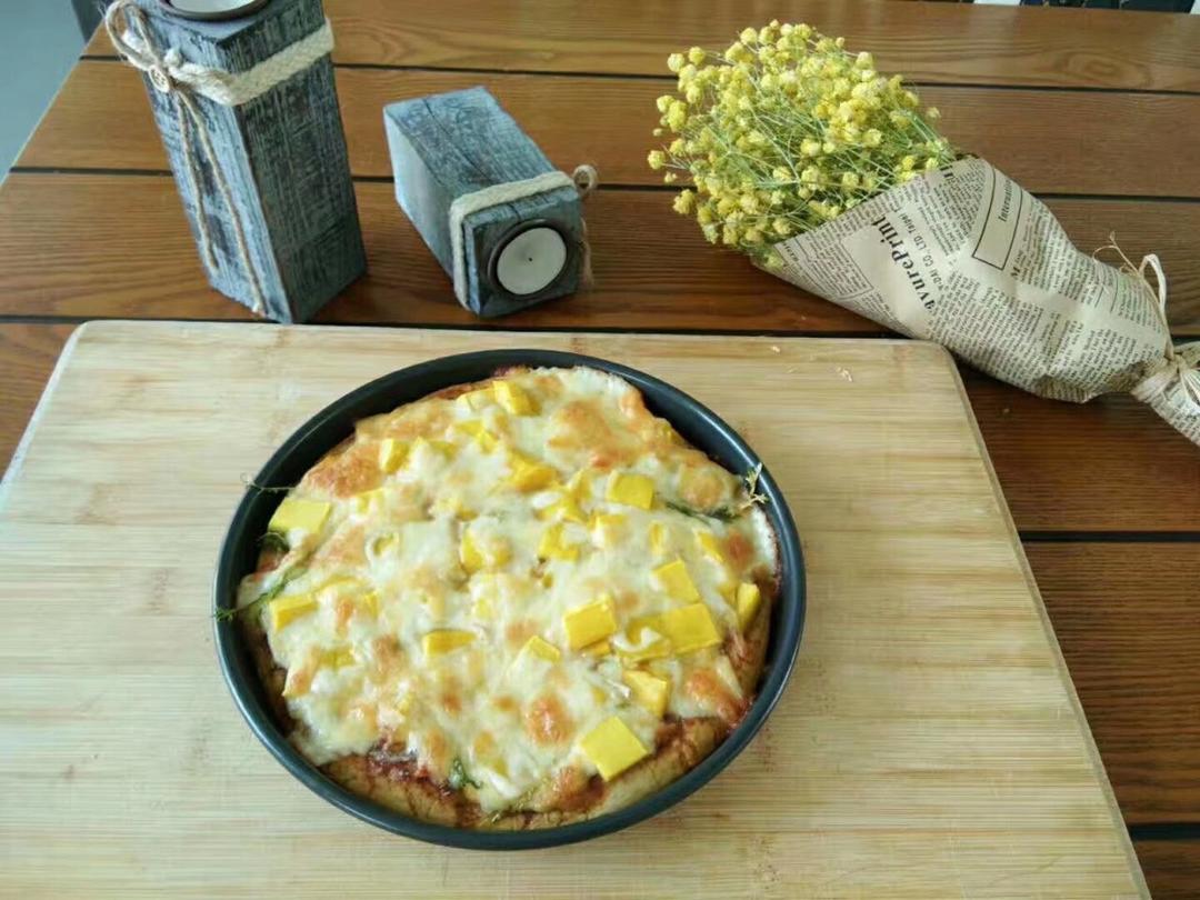 【UKOEO猛犸象热风炉】黑胡椒培根虾仁披萨