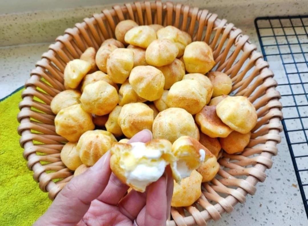 简单易成功的奶油小泡芙做法