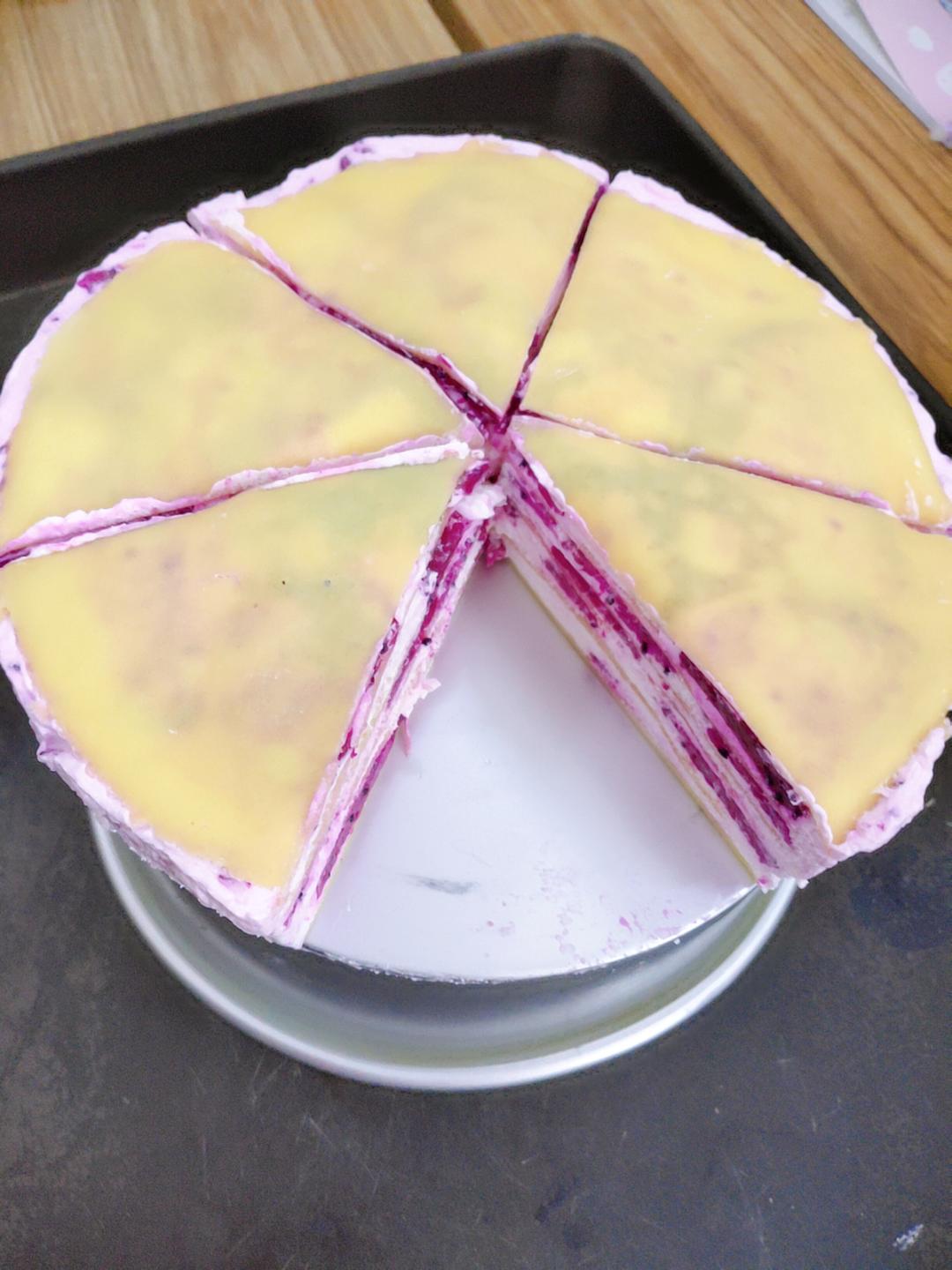 火龙果千层蛋糕