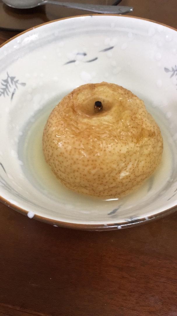 微波炉烤梨