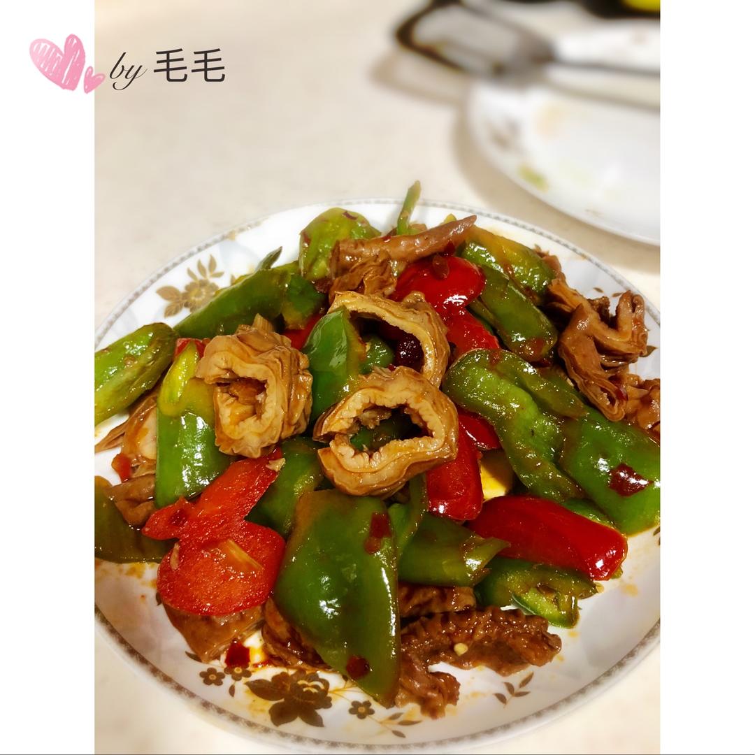 青椒炒肥肠