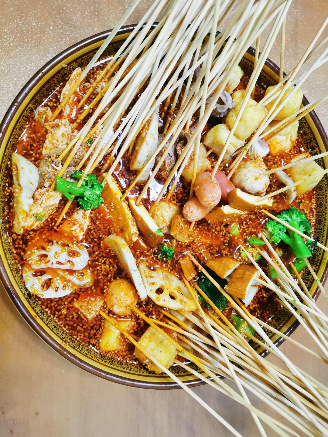 波哥的小迷妹0420做的(极简版)红油钵钵鸡冷串串