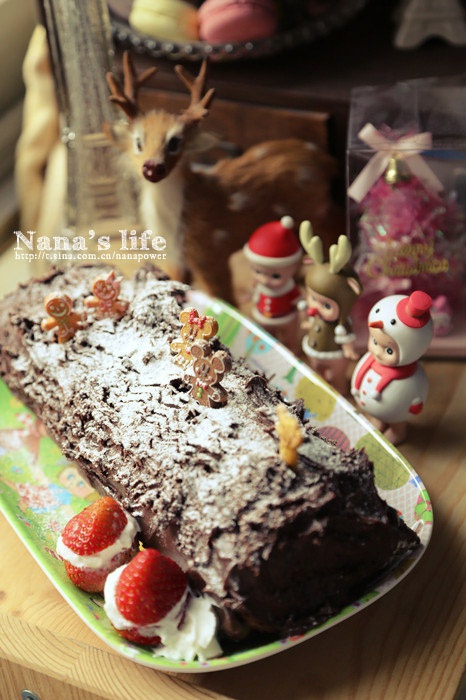 圣诞树干蛋糕（Christmas Log）