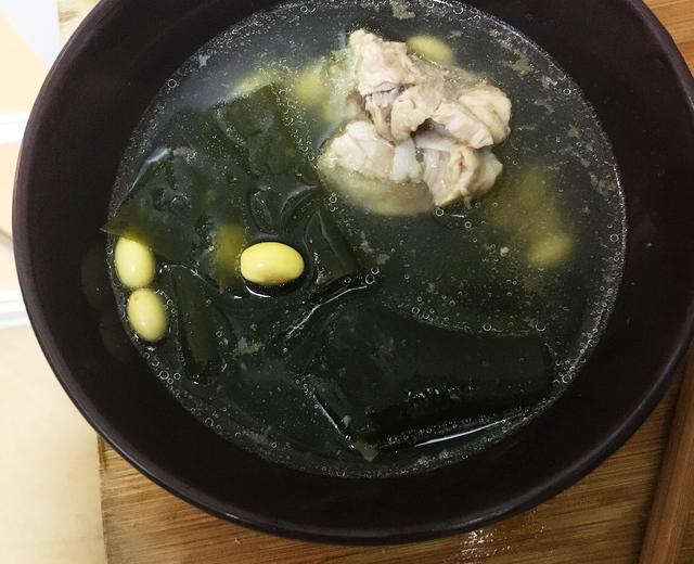 海带龙骨黄豆汤的做法