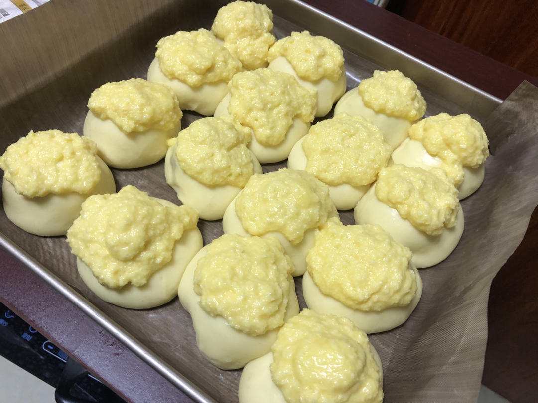 椰蓉餐包（一次发酵，玉米油版，或黄油）
