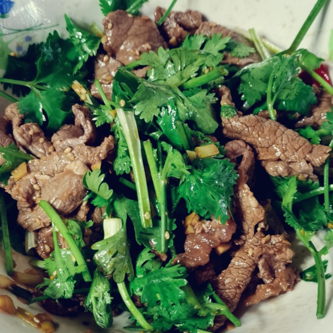 超级快手香菜拌牛肉