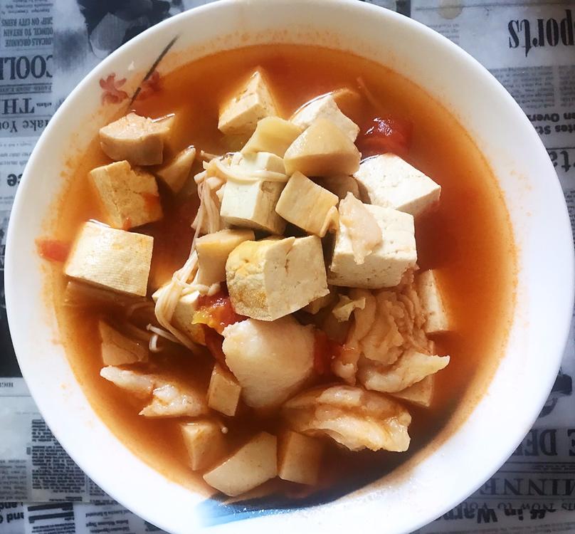 龙利鱼豆腐煲