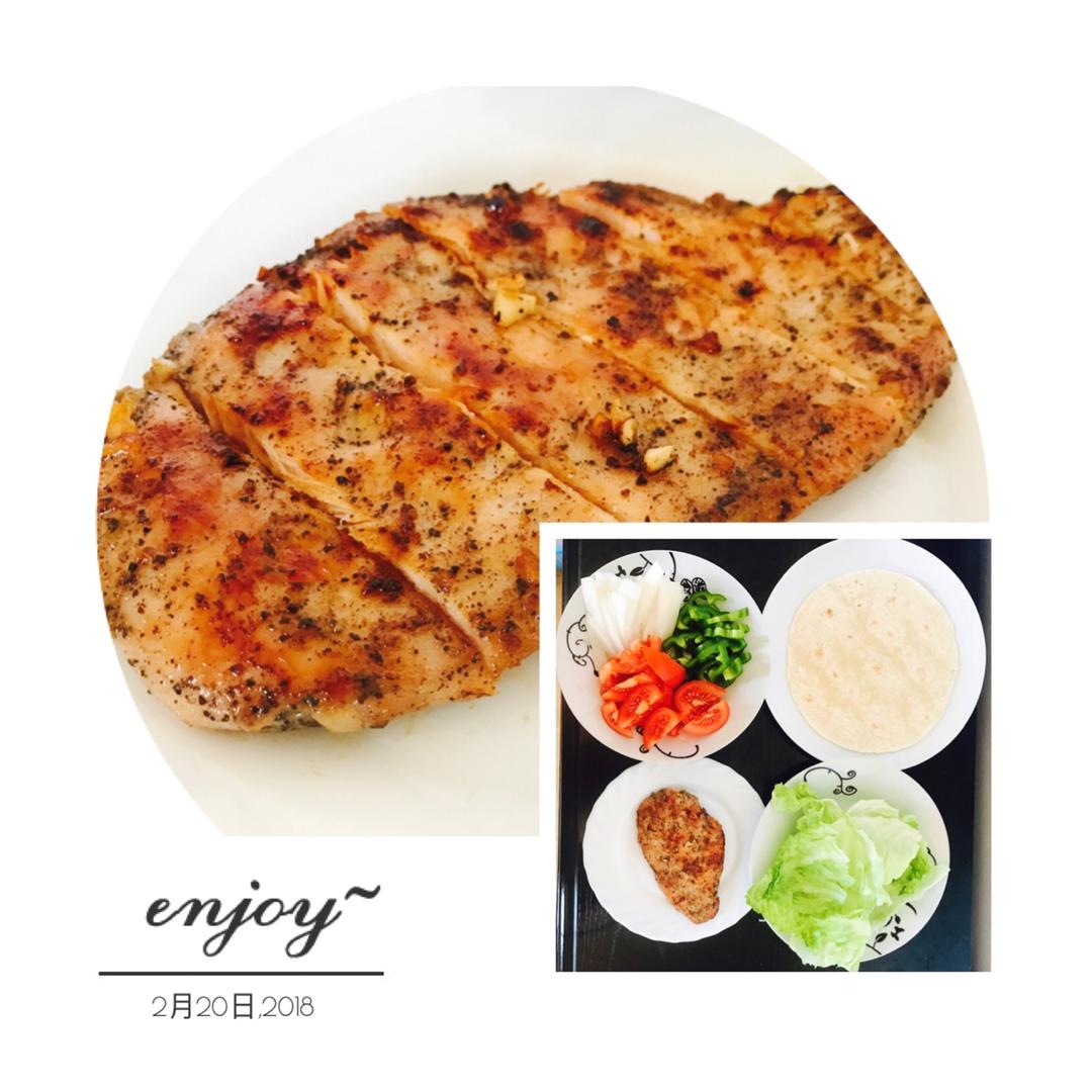 酷炫屌炸天好吃的煎鸡胸肉（香蒜蜂蜜煎鸡胸肉）