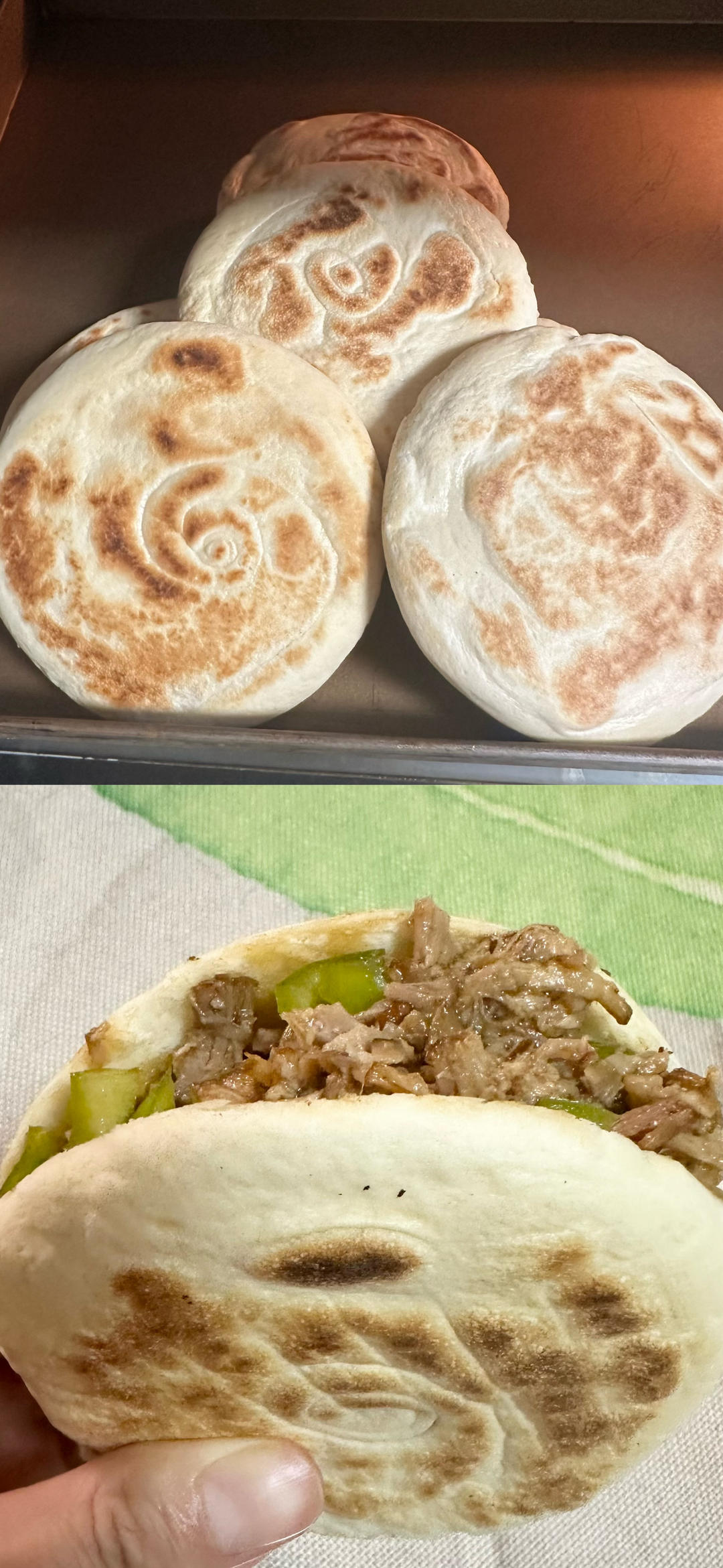 肉夹馍(白吉馍的制作)