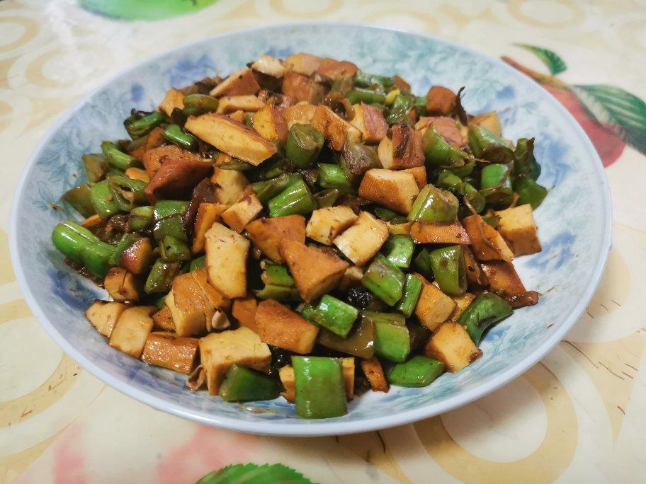 肉末豆干炒四季豆