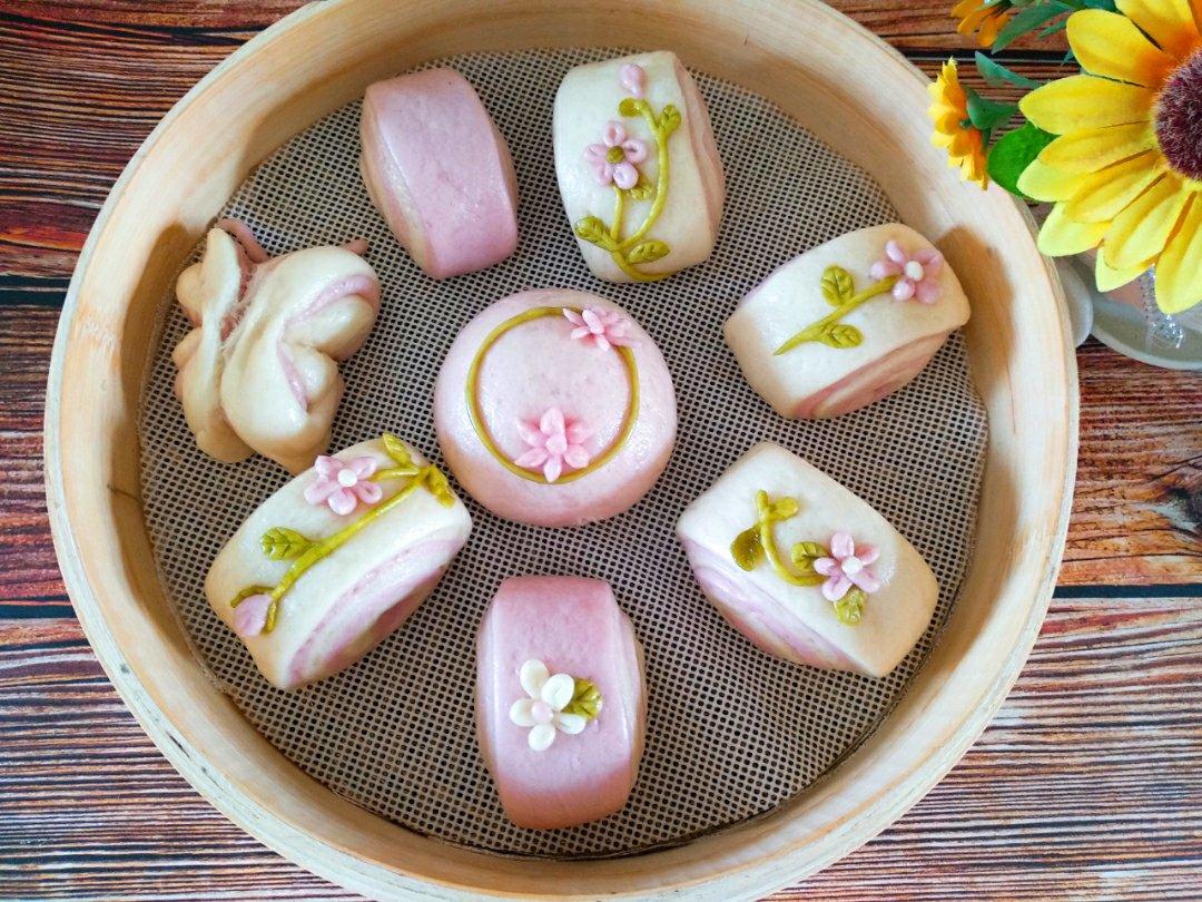 颜值担当：紫薯双色馒头