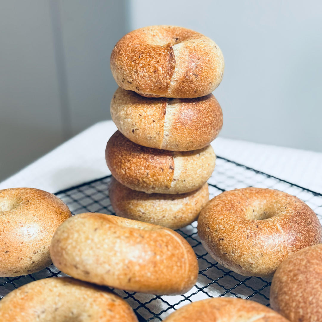 🍁秋日桂花贝果丨鲁邦种隔夜气囊贝果