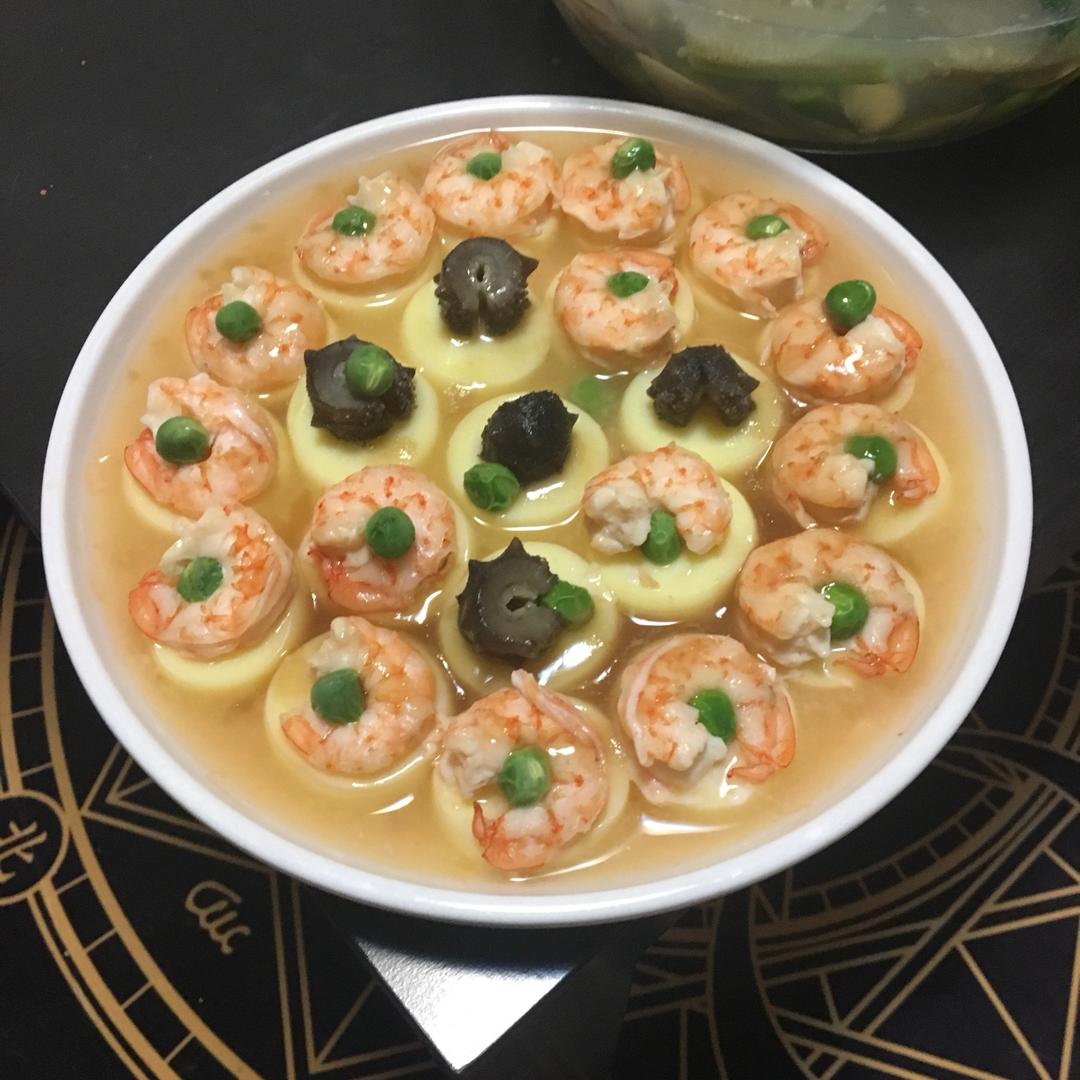 白板君做的日本豆腐蒸虾仁