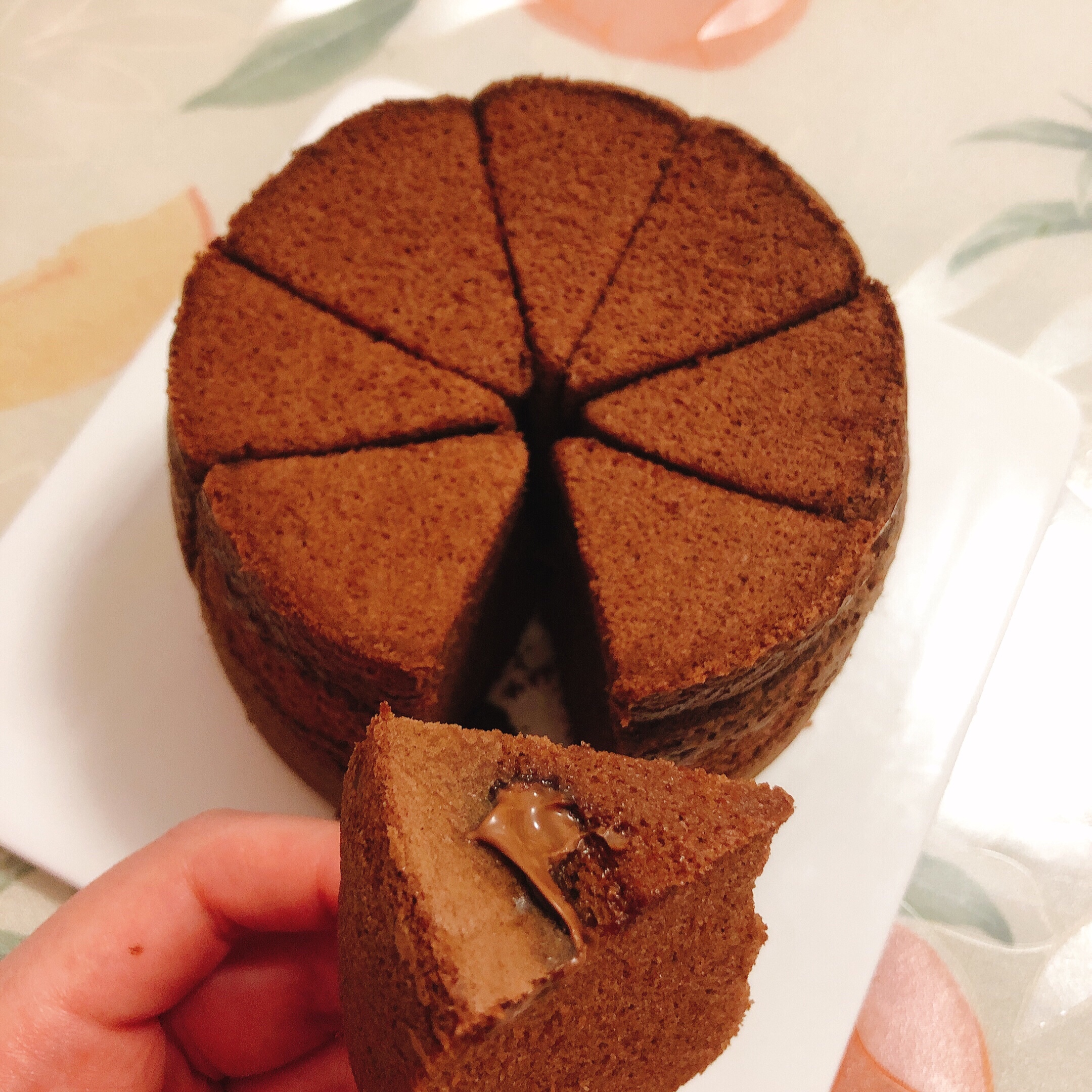 爆浆巧克力古早蛋糕（6寸）的做法