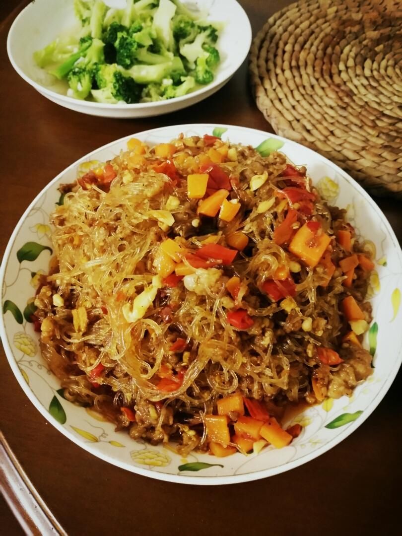 肉末炒粉丝