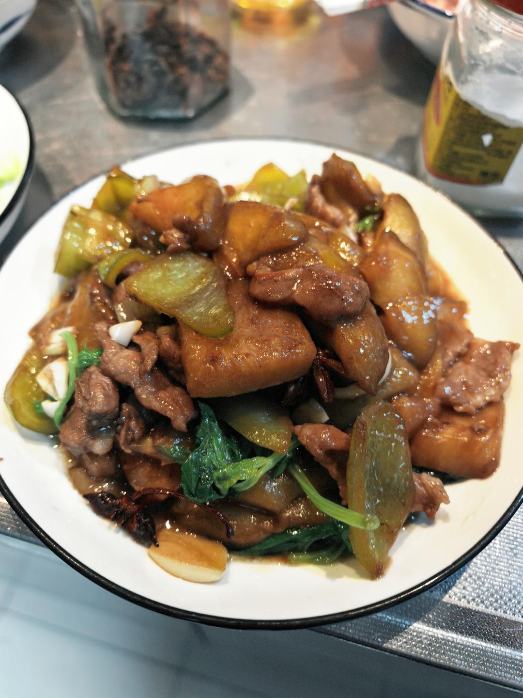 茄子炒肉