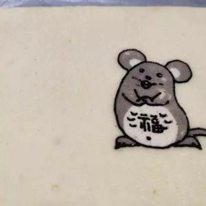 彩绘小福鼠蛋糕卷的做法 步骤17