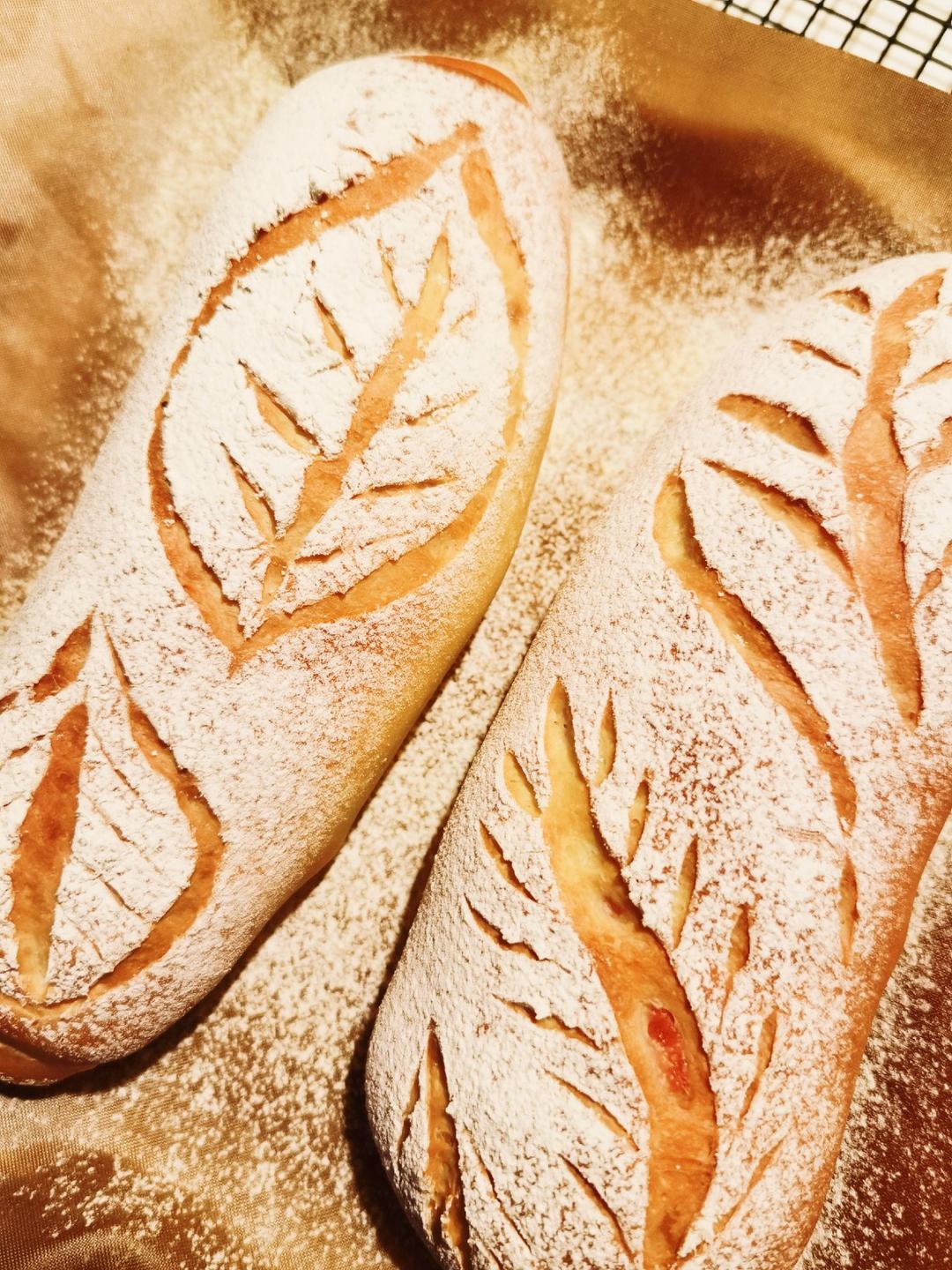 香肠（培根）芝士面包-老面版