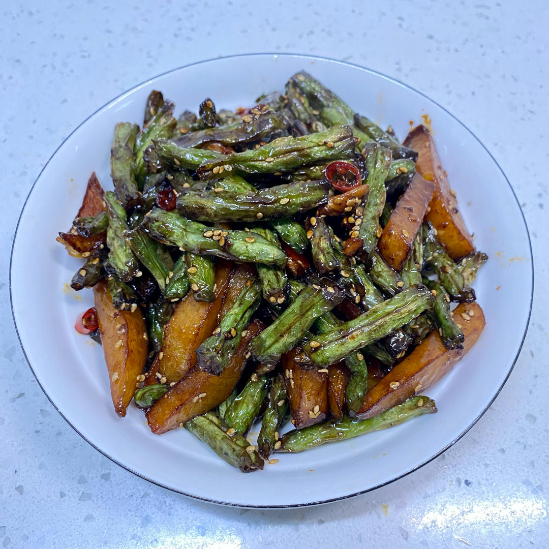 干煸豆角土豆