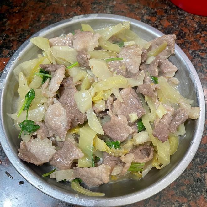咸菜炒猪肉的做法